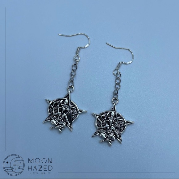 Baphomet Earrings - Picture 2 of 2